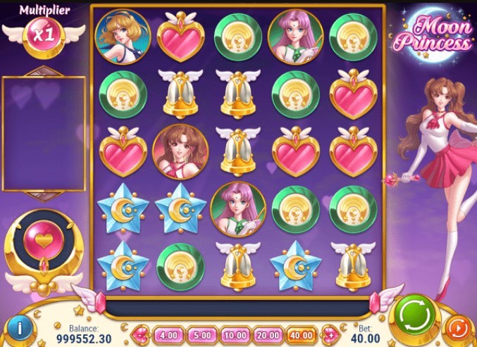 интерфейс игрового автомата Moon Princess